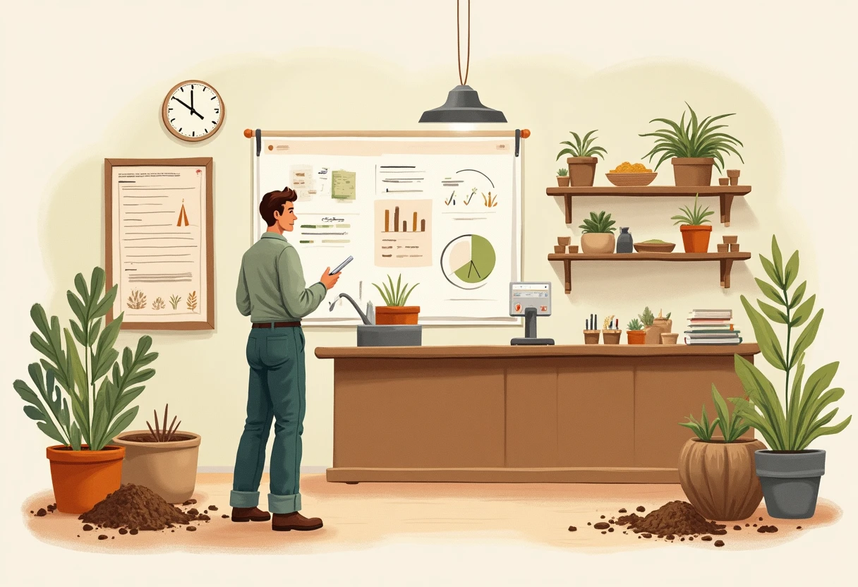 Senior scientist in a lab
