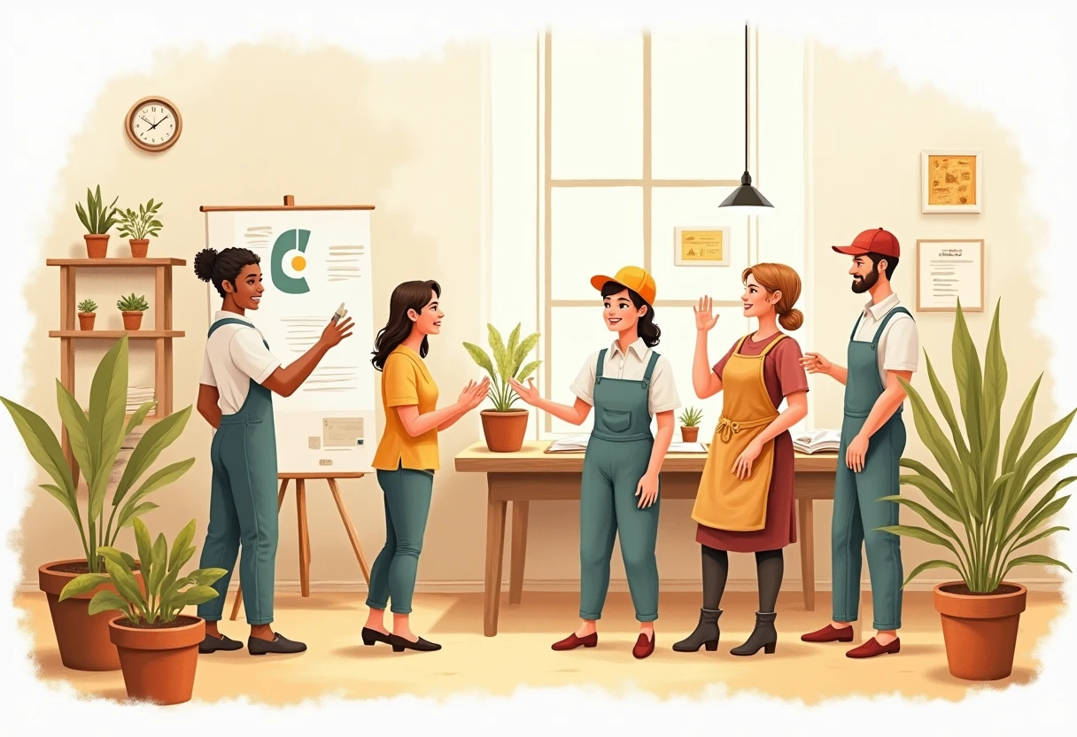 Customer service team collaboration