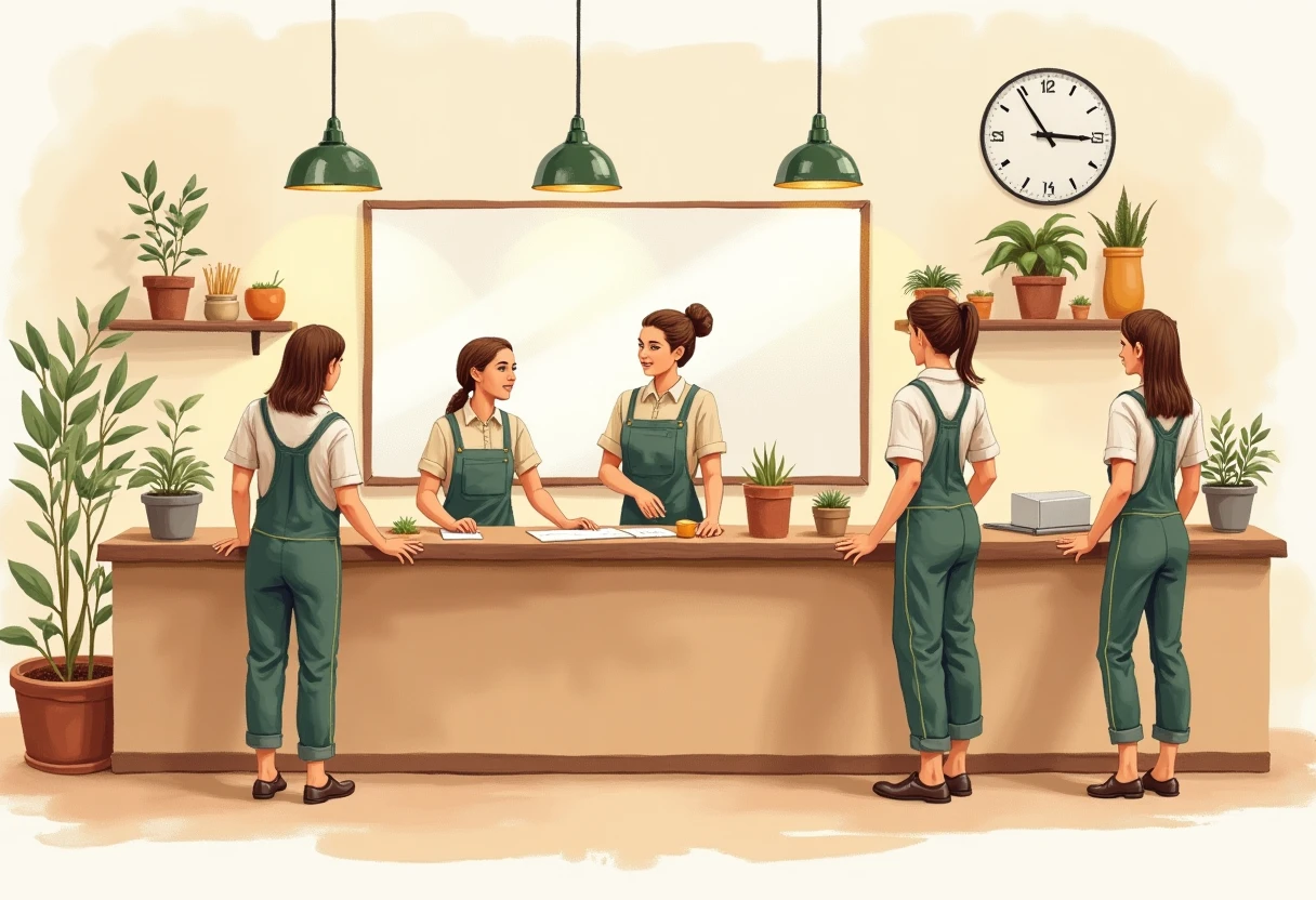 In-person customer service interaction
