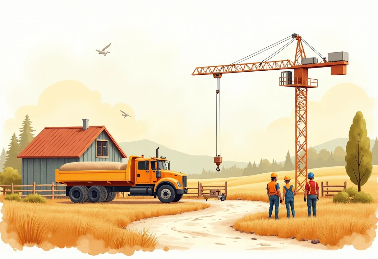 Construction site illustration