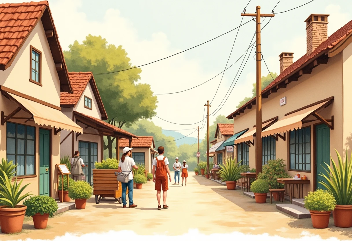 Urban retail scene