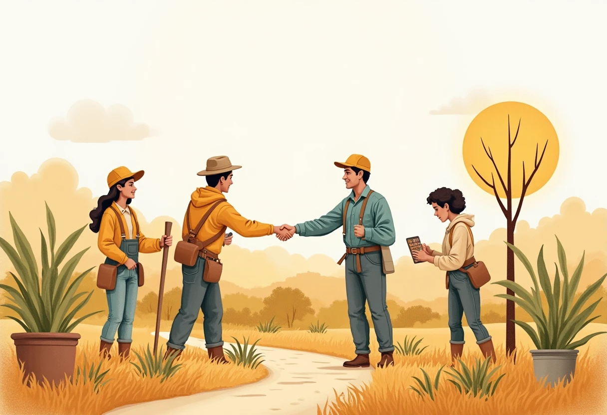 Trabajo en equipo en agricultura